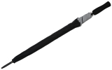 Falcone® Reflex Regenschirm Fiberglas mit reflektierendem Einfassband - schwarz