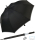Falcone® Reflex Regenschirm Fiberglas mit reflektierendem Einfassband - schwarz