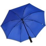 Falcone® Reflex Regenschirm Fiberglas mit reflektierendem Einfassband - blau