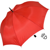 Falcone® Reflex Regenschirm Fiberglas mit reflektierendem Einfassband - rot