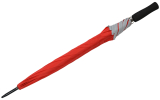 Falcone® Reflex Regenschirm Fiberglas mit reflektierendem Einfassband - rot