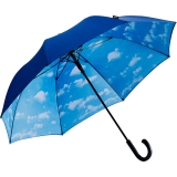 Falcone® Stockschirm Automatik Doppelbespannung Hamburger Himmel - Wolken - blau