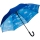 Falcone® Stockschirm Automatik Doppelbespannung Hamburger Himmel - Wolken - blau