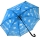 Falcone® Stockschirm Automatik Doppelbespannung Hamburger Himmel - Wolken - blau