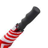 Falcone® XXL Regenschirm Automatik Fiberglas - rot-weiß