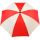 Falcone® XXL Regenschirm Automatik Fiberglas - rot-weiß