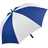 Falcone® XXL Regenschirm Automatik Fiberglas - navy-weiß