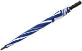 Falcone® XXL Regenschirm Automatik Fiberglas - navy-weiß
