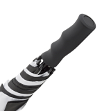 Falcone® XXL Regenschirm Automatik Fiberglas - schwarz-weiß