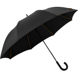 Falcone® luxuriöser Golfschirm Automatik windsicher Rundhakengriff - schwarz