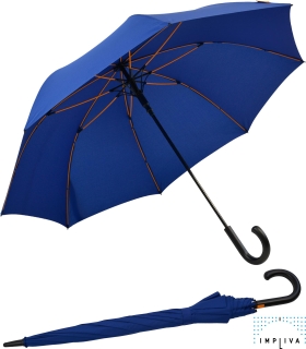 Falcone® luxuriöser Golfschirm Automatik windsicher Rundhakengriff - blau
