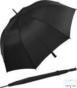 Impliva XXL Golfschirm Fiberglas Handöffner - schwarz