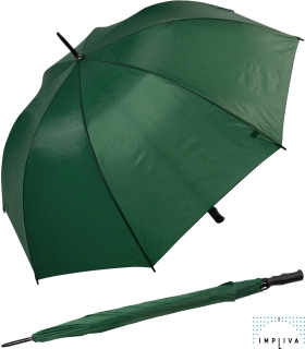 Impliva XXL Golfschirm Fiberglas Handöffner - dunkelgrün