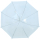 Regenschirm Glockenschirm durchsichtig transparent Borte weiss