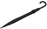 Falcone® luxuriöser XXL Regenschirm Automatik Fiberglas - schwarz-nickel