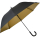 Falcone® luxuriöser XXL Regenschirm Automatik Fiberglas - schwarz-gold