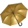 Falcone® luxuriöser XXL Regenschirm Automatik Fiberglas - schwarz-gold