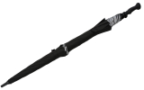 Falcone® XXL 140cm Riesen-Golfschirm mit starkem doppeltem Glasfibergestell - schwarz