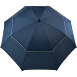 Falcone® XXL 140cm Riesen-Golfschirm mit starkem doppeltem Glasfibergestell - navy