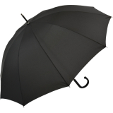 Falcone® XXL Regenschirm 10-teilig Fiberglas windsicher Rundhakengriff - schwarz