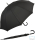 Falcone® XXL Regenschirm 10-teilig Fiberglas windsicher Rundhakengriff - schwarz