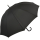 Falcone® XXL Regenschirm 10-teilig Fiberglas windsicher Rundhakengriff - schwarz