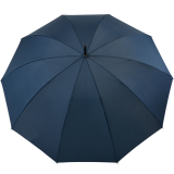 Falcone® XXL Regenschirm 10-teilig Fiberglas windsicher Rundhakengriff - navy