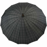 Falcone® 16-teiliger Regenschirm Holzstock sturmfest mit Holzgriff - check