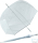 Falcone® XL Glockenschirm durchsichtig transparent - weiß