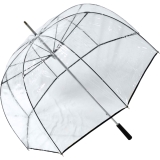 Falcone® XL Glockenschirm durchsichtig transparent - schwarz