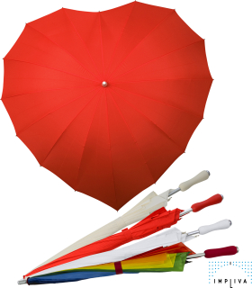Regenschirm 16-teilig in Herzform