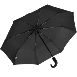 miniMAX® Herren Taschenschirm Auf-Zu-Automatik mit Rundhakengriff - schwarz