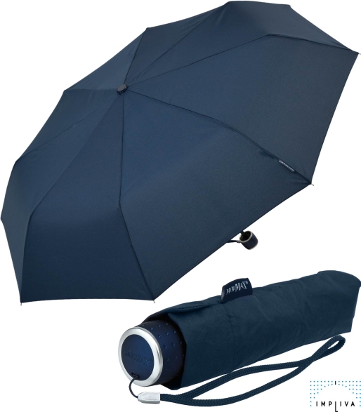 miniMAX® kleiner leichter Taschenschirm mit Handöffner - navy