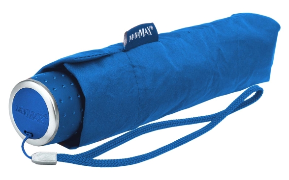 miniMAX® kleiner leichter Taschenschirm mit Handöffner - royalblau