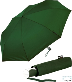 miniMAX® Taschenschirm mit Auf-Zu-Automatik windsicher uni - dunkelgrün
