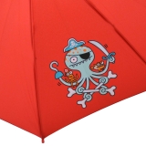 Kinderschirm Automatik Regenschirm - Kukuxumusu - Oktopus Pirat rot