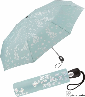 und Zu-Automatik Pierre Cardin Regenschirm Taschenschirm Damen Auf 