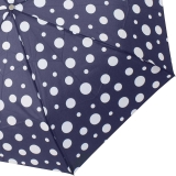 Knirps Taschenschirm Slim Duomatic Auf-Zu-Automatik Dots - navy - 2. Wahl