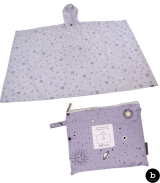 Damen Regenponcho Astro-Design - lila
