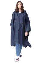 Regenponcho für Damen und Herren einfarbig - navy