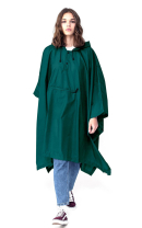 Regenponcho für Damen und Herren einfarbig - grün