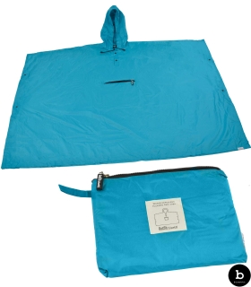 Regenponcho für Damen und Herren einfarbig - türkis