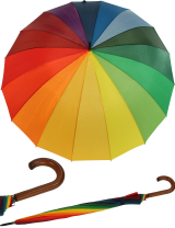 Schirm Golf Partnerschirm XXL Regenbogen