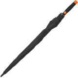 iX-brella Automatik XXL Golfschirm mit farbigem Gestell aus Fiberglas orange