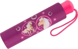 Scout Kinder-Taschenschirm mit reflektierendem Streifen Pink Horse