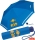 Scout Kinder-Taschenschirm mit reflektierenden Streifen Emoji - blue