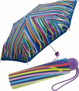 Ergobrella Kinder-Taschenschirm mit reflektierenden Elementen funny stripe