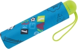 Ergobrella Kinder-Taschenschirm mit reflektierenden Elementen football fan