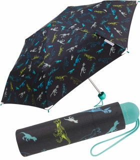 Ergobrella Kinder-Taschenschirm mit reflektierenden Elementen razortooth dinosaur