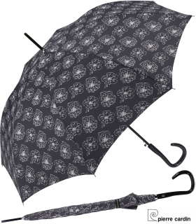 Pierre Cardin Regenschirm Black & White Flower black - Stockschirm